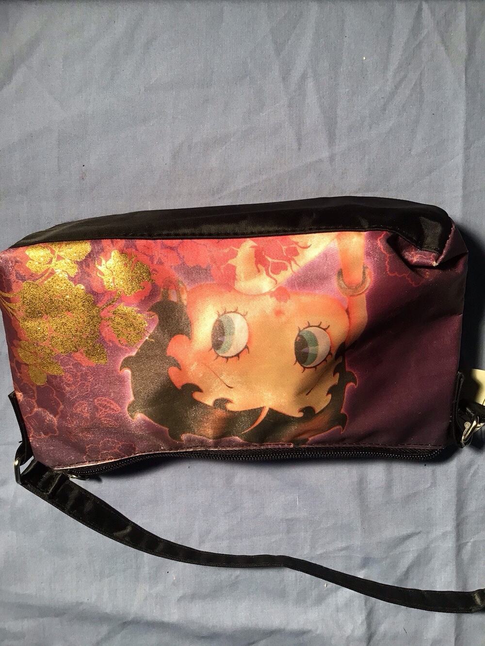 NWT Betty Boop Shoulder Bag Set of 2 Small Handbags Y2K Cartoon Purse Black